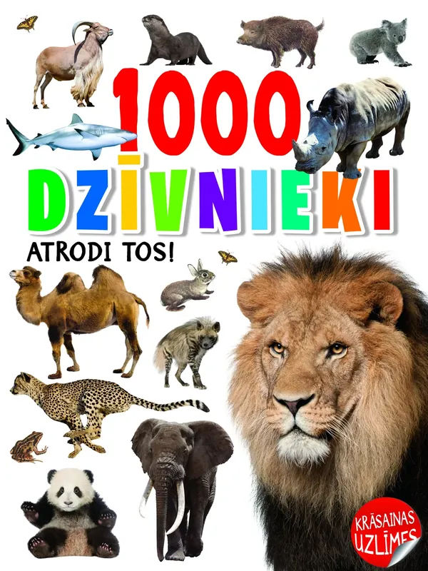 Atrodi 1000 dzīvniekus! 590 uzlīmes