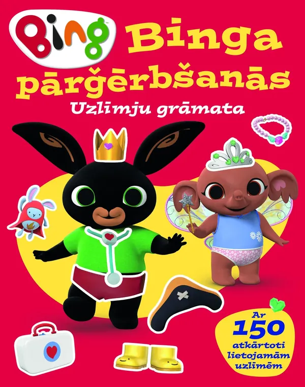 Binga pārģērbšanās. Uzlīmju grāmata. Bing
