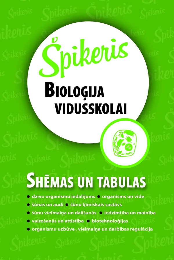 Bioloģija vidusskolai. Shēmas un tabulas