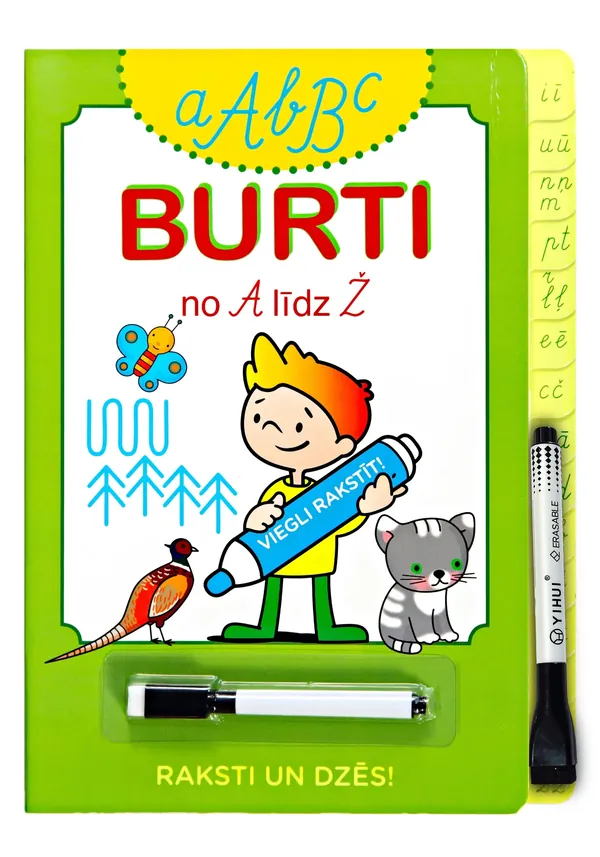Burti no A līdz Ž. Viegli rakstīt!