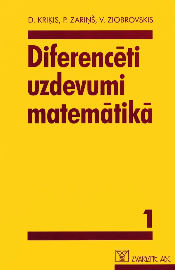 Diferencēti uzdevumi matemātikā, 1