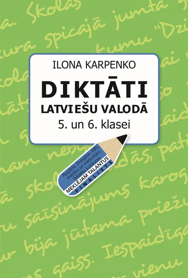 Diktāti latviešu valodā 5. un 6. klasei