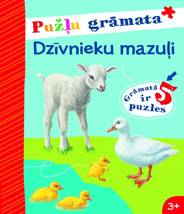 Dzīvnieku mazuļi. Pužļu grāmata