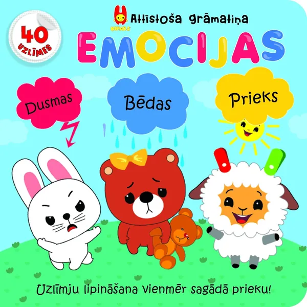 Emocijas. Attīstoša grāmatiņa (40 uzlīmes)