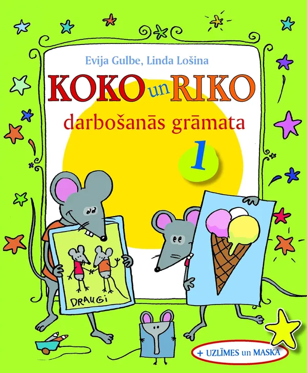 Koko un Riko darbošanās grāmata, 1. Ar uzlīmēm