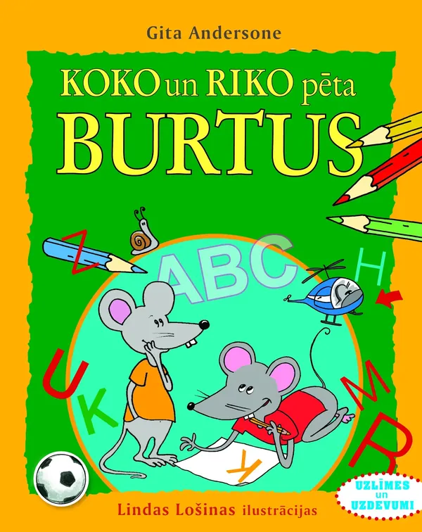 Koko un Riko pēta burtus (uzlīmes un uzdevumi)