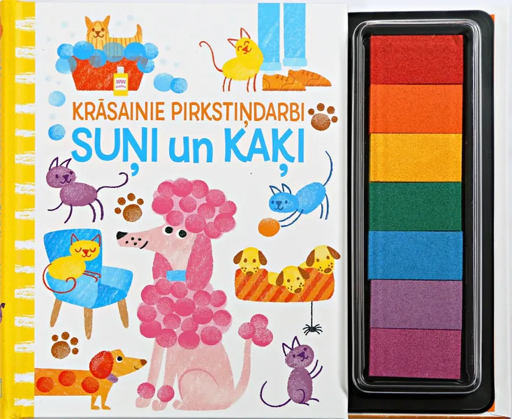 Krāsainie pirkstiņdarbi. Suņi un kaķi