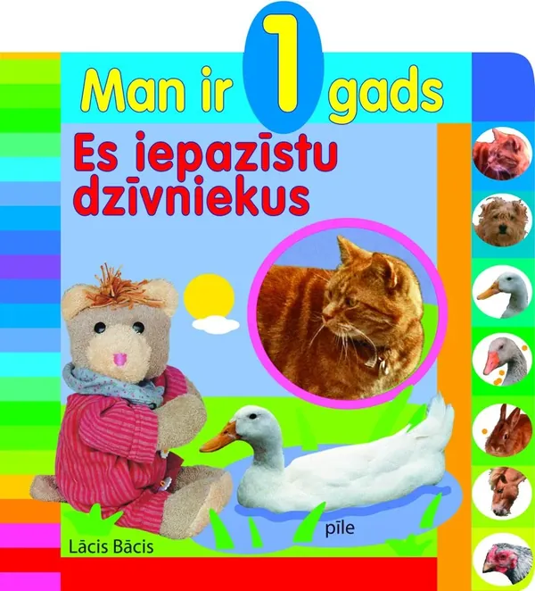 Man ir 1 gads. Es iepazīstu dzīvniekus