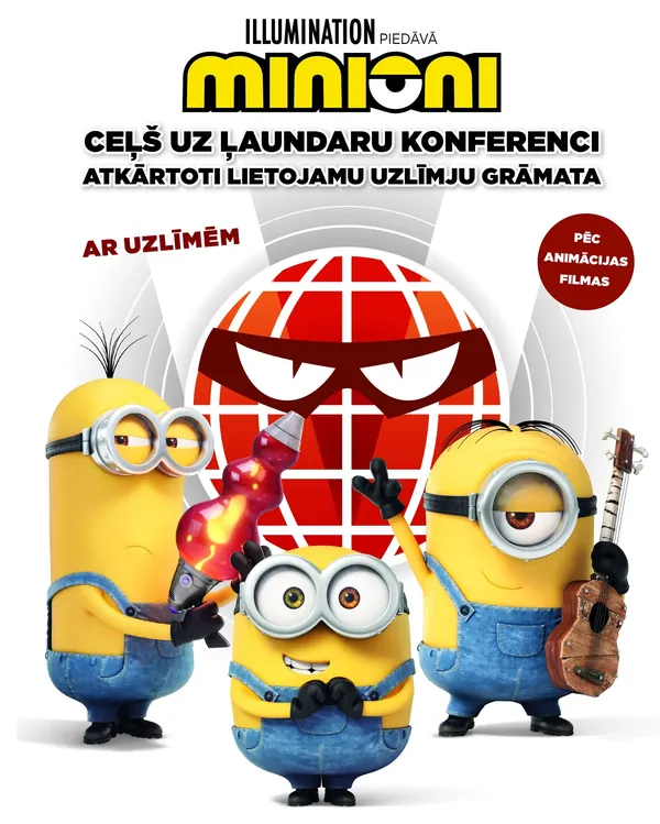 Minioni. Ceļš uz ļaundaru konferenci (ar uzlīmēm)