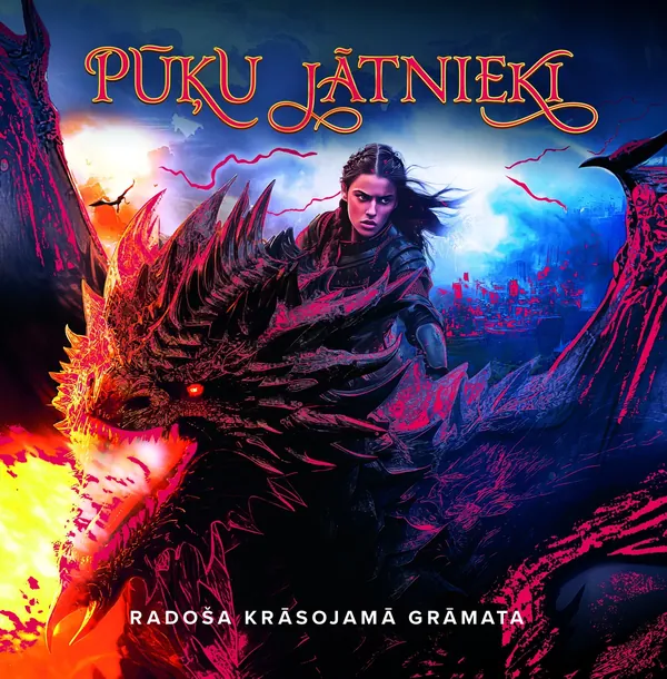 Pūķu jātnieki. Radoša krāsojamā grāmata