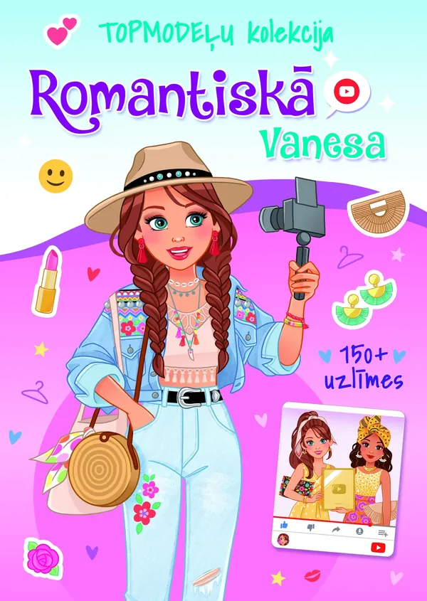 Romantiskā Vanesa. TOPmodeļu kolekcija (150+ uzlīmes)