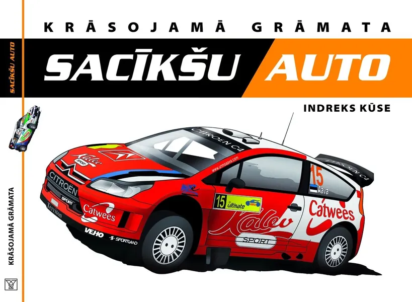 Sacīkšu auto. Krāsojamā grāmata