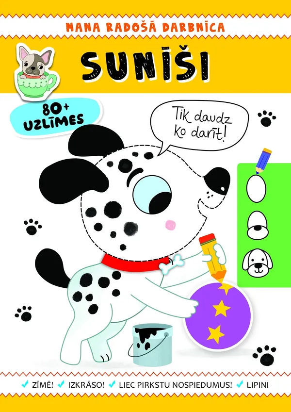 Sunīši. Mana radošā darbnīca (80+ uzlīmes)