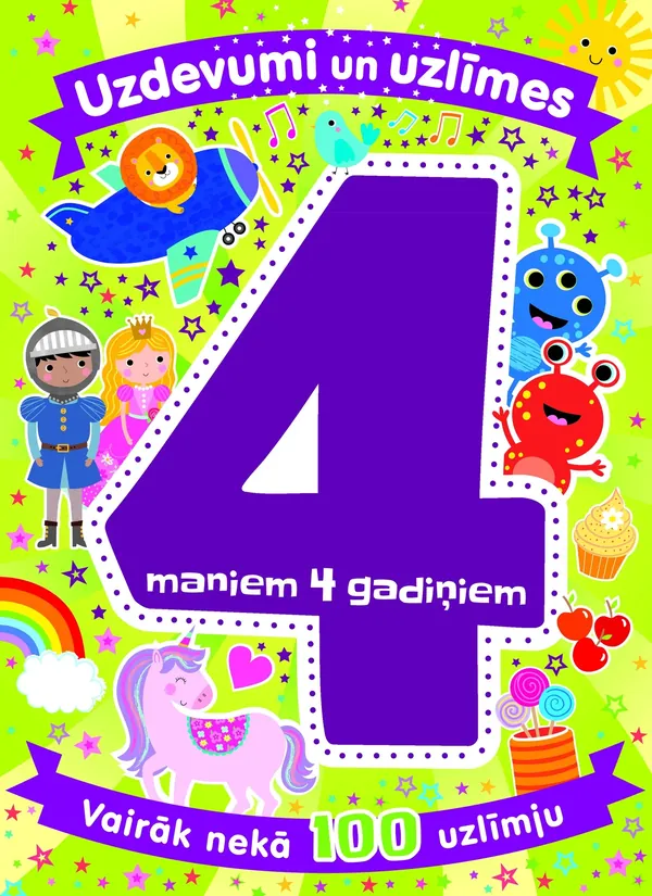 Uzdevumi un uzlīmes maniem 4 gadiņiem