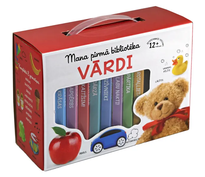 Vārdi. Mana pirmā bibliotēka (kastē-somiņā 8 grāmatiņas)