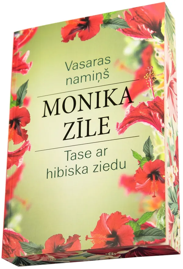 Vasaras namiņš. Tase ar hibiska ziedu